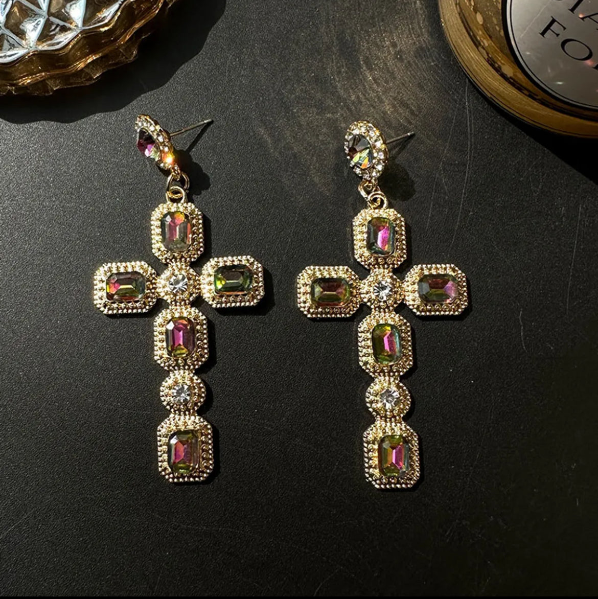 Royal Cross Earrings